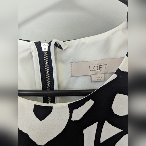 Loft Navy and white dress - Picture 7 of 9